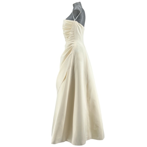 Davids Bridal MichaelAngelo Lt Gold Wedding Gown EUC Size 14 Style T8076 - Picture 3 of 11